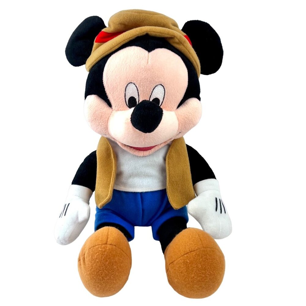 Vintage Mickey Mouse Plush Doll 18" Mattahorn Mickey Disney Collectible EUC